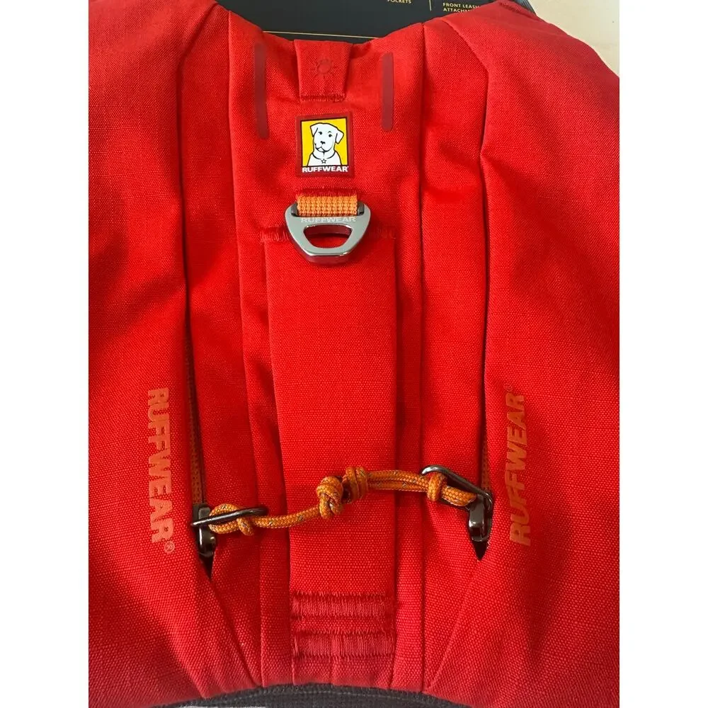 Ruffwear Switchback Dog Back Pack Harness Pockets, Padding, Reflective Red XS